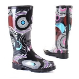 Pruhované různě velké holínky