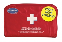 Autolékárnička - taška nylon  - červená