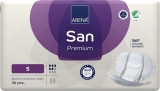 Abri San Premium - vložné pleny anatomicky tvarované - 5 - savost 1200 ml, 36 ks/ bal. - Midi no.5