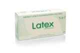 Abena - nesterilní latexové rukavice s pudrem, 100 ks/bal. - vel. S