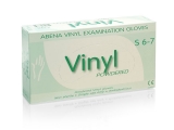Abena vyšetřovací rukavice Vynil s pudrem, 100 ks/bal. - vel. S