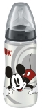 NUK First Choice plastová kojenecká láhev 300 ml Mickey Mouse - černá