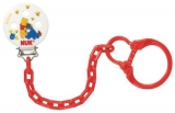 NUK Řetízek na dudlík - červený