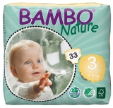 Bambo Nature - jednorázové dětské pleny - Midi (5-9 kg), 33 ks/bal.
