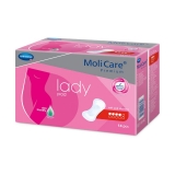 MoliCare Lady Pad - inkontinenční vložky pro ženy při lehkém úniku moči - 4 kapky (Midi Plus), 14 ks/bal.