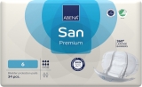 Abri San Premium - vložné pleny anatomicky tvarované - 6 - savost 1600 ml, 34 ks/ bal. - Midi no.6 - savost 1600 ml, 34 ks/ bal.